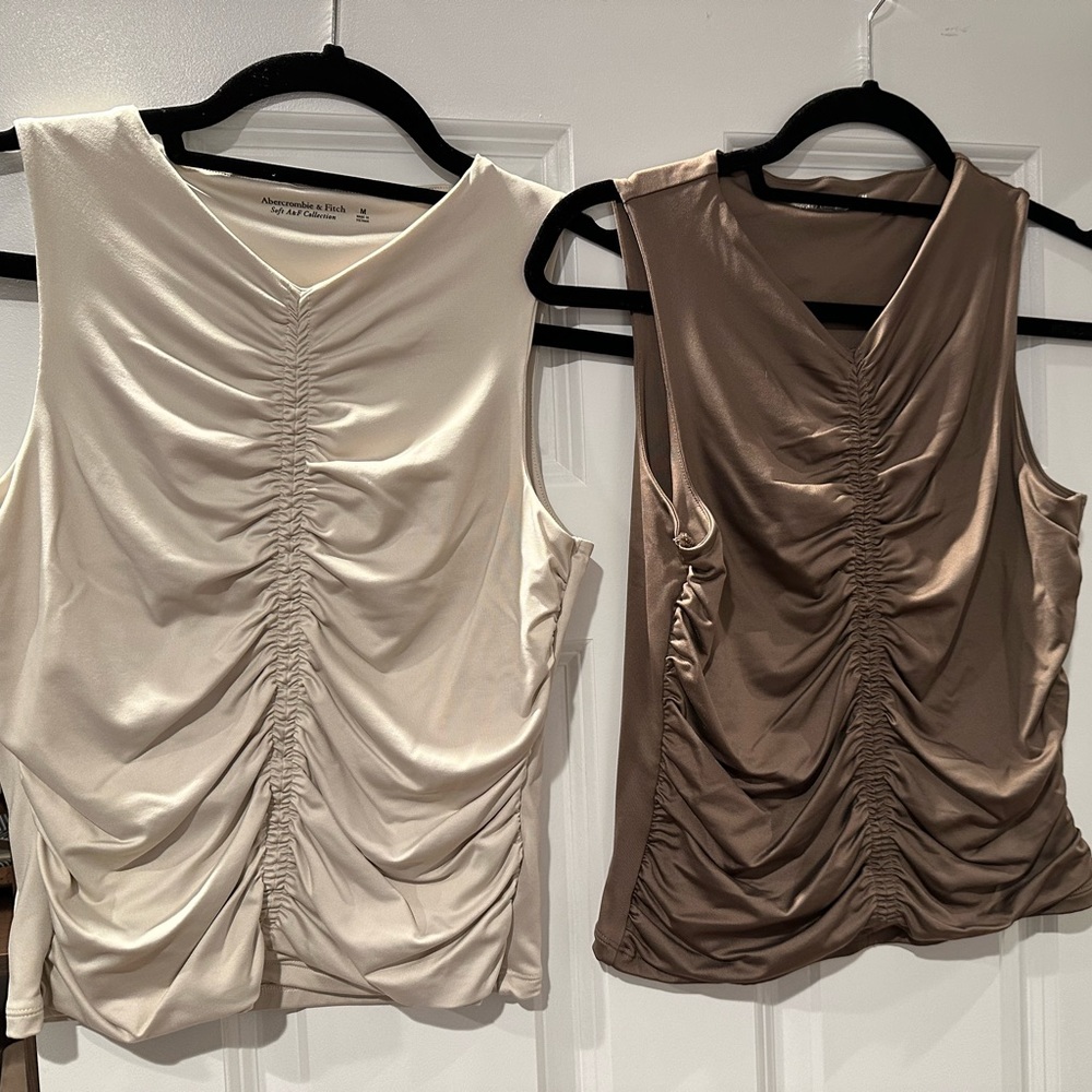 (2) NWOT ABERCROMBIE CROP TANKS